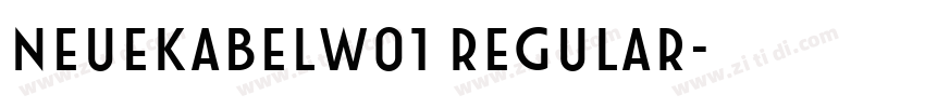 neuekabelw01 regular字体转换